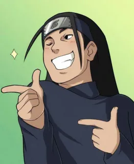 😜 Hyuga Neji Naruto Anime, Manga, Naruto, Hyuga Neji, Sticker, Dibujo animado telegram sticker