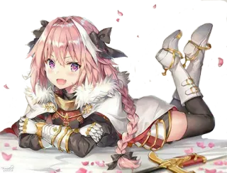 🤗 Astolfo Fate Anime, Manga, Mignon, Personnage, Trap, Armure telegram sticker
