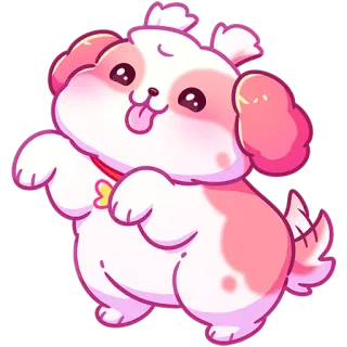 🤗 dog, cute, puppy, cartoon, animal, pet telegram sticker