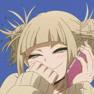 🧸 Himiko Toga My Hero Academia Anime, My Hero Academia, Himiko Toga, Personnage, Vilain telegram sticker