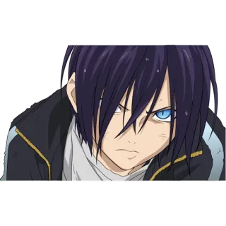 😠 Yato Noragami Аниме, Персонаж, Бог, Ято, Норагами whatsapp sticker