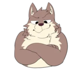 🏞 Wolf, Tier, Cartoon, Fellwesen, Charakter, Anthropomorph telegram sticker