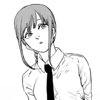 😳 Makima Chainsaw Man anime, manga, chainsaw man, makima, girl telegram sticker