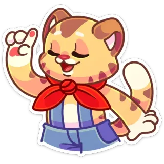 ☝️ 猫, 漫画, 動物, かわいい, フレンドリー, ステッカー telegram sticker