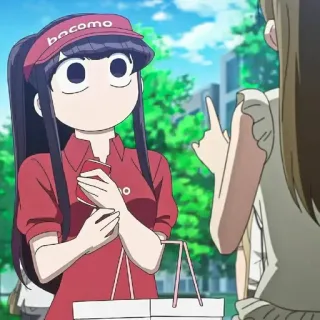 💈 Komi Shouko Komi Can't Communicate bacomo Аниме, Komi Can't Communicate, Коми Сёко, Доставка, Еда telegram sticker