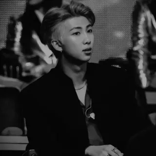 ⛓ RM K-Pop, BTS, músico, cantor, ídolo, masculino, retrato telegram sticker
