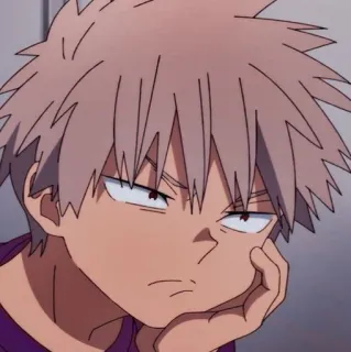🎴 Katsuki Bakugo My Hero Academia Anime, Dessin animé, Personnage, Katsuki Bakugo, My Hero Academia whatsapp sticker