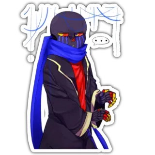 🤨 Error Sans Undertale, Fanart, Squelette, Horreur, Monstre telegram sticker