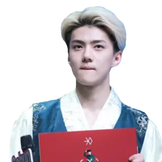 😶 kpop, exo, sehun, singer, hanbok whatsapp sticker