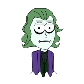 🖕 Joker Joker, kartun, DC Comics, penjahat, karakter telegram sticker