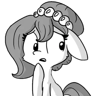 😧 пони, мультфильм, милый, животное, наклейка whatsapp sticker