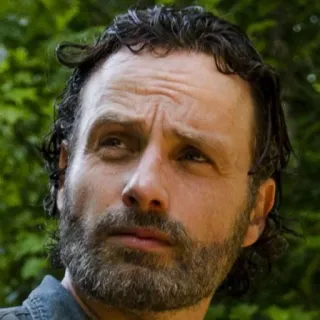🤨 Rick Grimes The Walking Dead rick grimes, the walking dead, tv show, character, portrait telegram sticker
