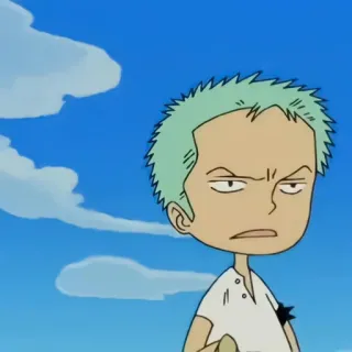 ✖️ Zoro One Piece Anime, One Piece, Zoro, Dibujos animados, Personaje whatsapp sticker