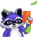 Raccoon @steamify telegram stickers