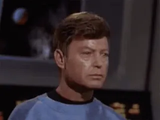 👍 Leonard McCoy Star Trek สตาร์ เทรค, ดร. แมคคอย, ลีโอนาร์ด แมคคอย, วิทยาศาสตร์, รายการทีวี telegram sticker