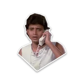 😦 homem, telefone, falando, sem mangas telegram sticker