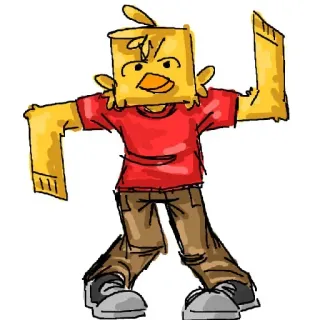🐤 Yellow Guy Don't Hug Me I'm Scared telegram sticker