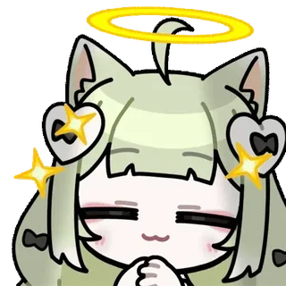 😇 Kitsune-tsuki Original Character telegram sticker
