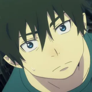 ☁️ Rin Okumura Blue Exorcist Anime, Junge, Charakter, Blue Exorcist telegram sticker