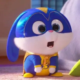 🐰 Snowball The Secret Life of Pets coniglio, cartone animato, animale, animale domestico, supereroe whatsapp sticker