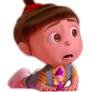 😦 Agnes Despicable Me Dessin animé, Fille, Personnage, Moi, moche et méchant, Agnès telegram sticker