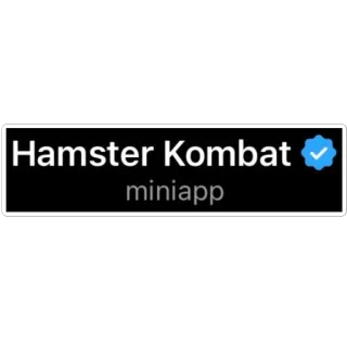 📄 Hamster Kombat Hamster Kombat
miniapp hamster, kombat, game, miniapp, animal, verified telegram sticker