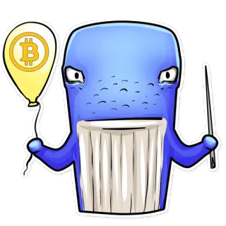 🎈 ballena, bitcoin, cripto, globo, finanzas, inversión whatsapp sticker