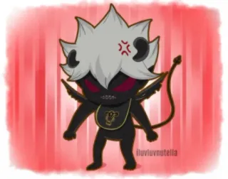 😡 iluvluvnutella Anime, Desenho animado, Personagem, Diabo, Asas, Fanart telegram sticker