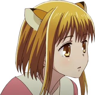 😯 Аниме, Мультфильм, Персонаж, Девушка telegram sticker