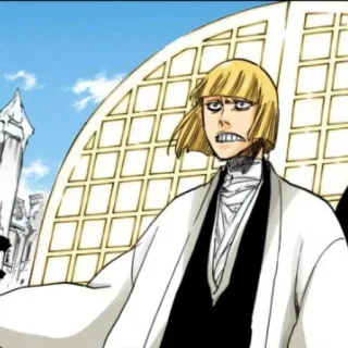 ⚔ Anime, Manga, blond włosy, postać, poważny telegram sticker