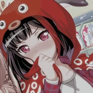💋 Gadis anime, Gurita, Merah, Imut, Anime, Manga telegram sticker