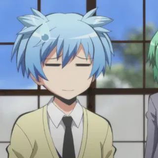 😑 Nagisa Shiota Assassination Classroom anime, manga, nagisa shiota, assassination classroom, cartoon, japanese animation telegram sticker