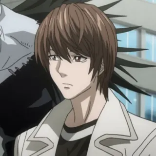 🍎 Light Yagami Death Note Anime, Mangá, Personagem, Death Note, Light Yagami telegram sticker
