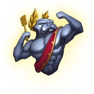 💪 lamantino, muscoli, spatola, romano, addominali, cartone animato telegram sticker
