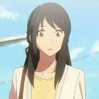 💫 Mitsuha Miyamizu Your Name Anime, Nhân vật, Mitsuha, Miyamizu, Your Name telegram sticker