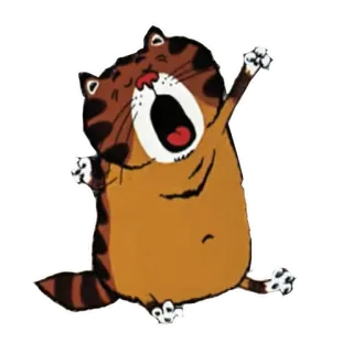 😮 gato, bostezo, lindo, animal, mascota whatsapp sticker