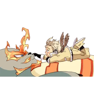 ❤️ Hawks My Hero Academia hawks, my hero academia, anime, wings, hero whatsapp sticker