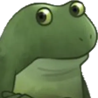➡️ frog, green, animal, amphibian telegram sticker