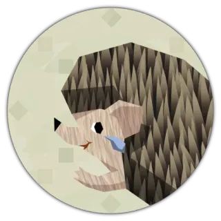 😶 hedgehog, animal, illustration, cute, sticker, nature, prickly, wildlife telegram sticker