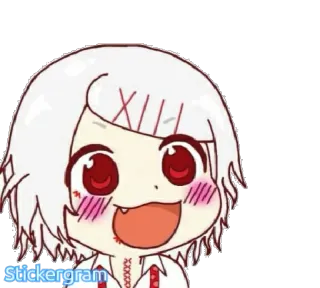 👧 Stickergram Аниме, Мультфильм, Персонаж, Манга, Стикер, Смешной, Милый whatsapp sticker