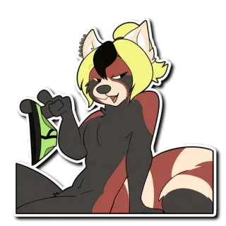 😘 Фурри, Антропоморфный, Мультфильм, Персонаж, Животное telegram sticker