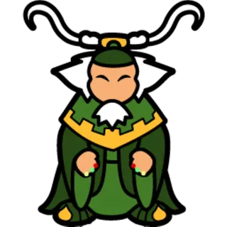 😆 asia, cina, tradisional, karakter, budaya, pria telegram sticker