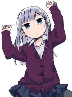 💃 Аниме, Девушка, Мультфильм, Милый telegram sticker
