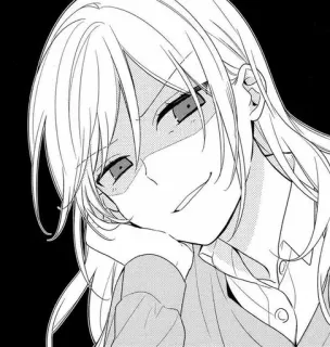🖤 Anime, Manga, Personaggio, Ragazza, Illustrazione telegram sticker