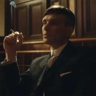 ▪️ Thomas Shelby Peaky Blinders cigarro, fumando, homem, peaky blinders, cillian murphy, thomas shelby, terno whatsapp sticker
