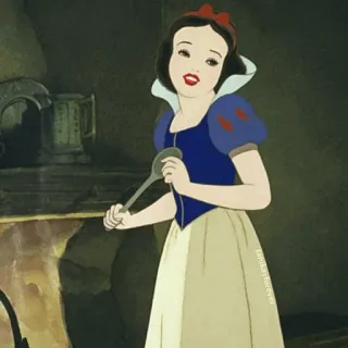⛄️ Snow White 디즈니, 만화, 동화, 공주, 요리 telegram sticker