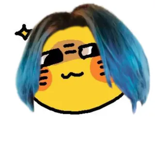 🫐 Emoji, Cartone animato, Faccia, Divertente, Personaggio telegram sticker