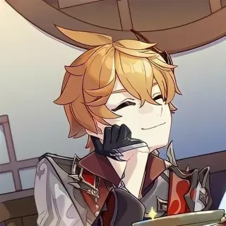 🙂 Tartaglia Genshin Impact Tartaglia, Genshin Impact, Anime, Videojuego, Personaje, Sonrisa, Pelirrojo telegram sticker