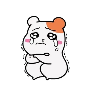 💬 chorando, triste, desenho animado, fofo, kawaii, emoji, emocional telegram sticker