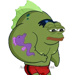🐸 Pepe the Frog 佩佩, 青蛙, 表情包, 网络迷因, 卡通 telegram sticker